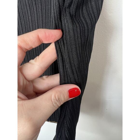 Reversible Tank Top Blouse Black And Leopard Print Size M - Picture 5 of 8